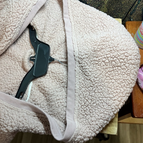 Cozy All Day Dusty Pink Open Front Sherpa Style Cardigan Women’s 2X - Picture 9 of 14